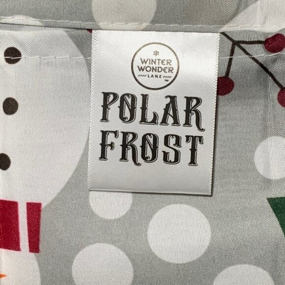 Christmas Bath Snowman Santa Fabric Shower Curtain 72 x 72 Hook Set Grey 13 PC - Picture 5 of 15